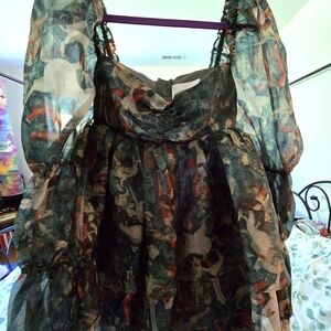 Selkie Moonlight Dress in "Unicorn Defends" print